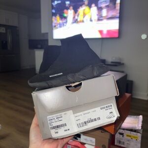 PreLOVED Balenciaga Black Sneakers Stylish Footwear Speed 2.0